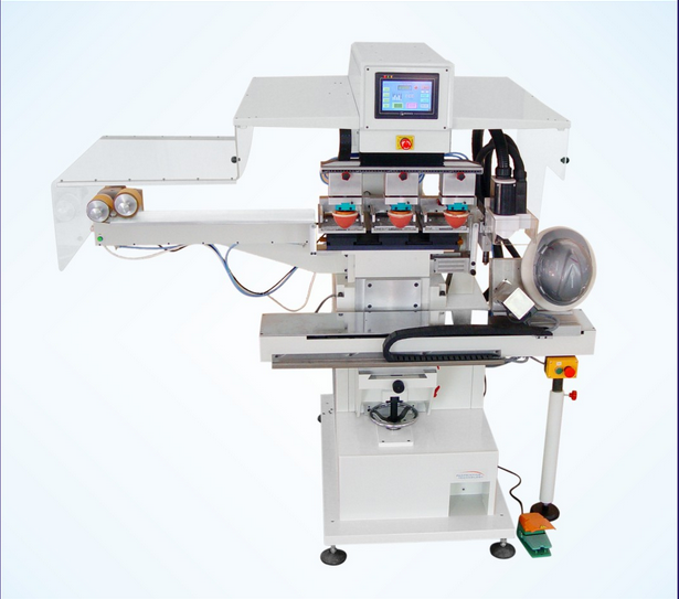 膠頭獨(dú)立下降移印機(jī)適合不同角度印刷效果節(jié)省3-5個(gè)人工